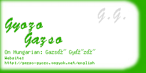 gyozo gazso business card
