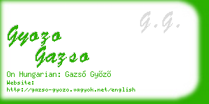 gyozo gazso business card